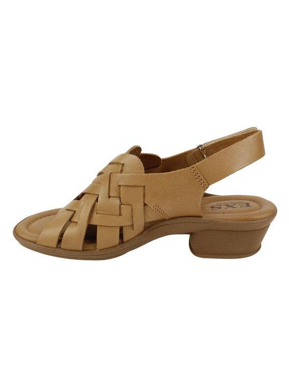 Sandalia Exs Trenzada Cuero Camel-3
