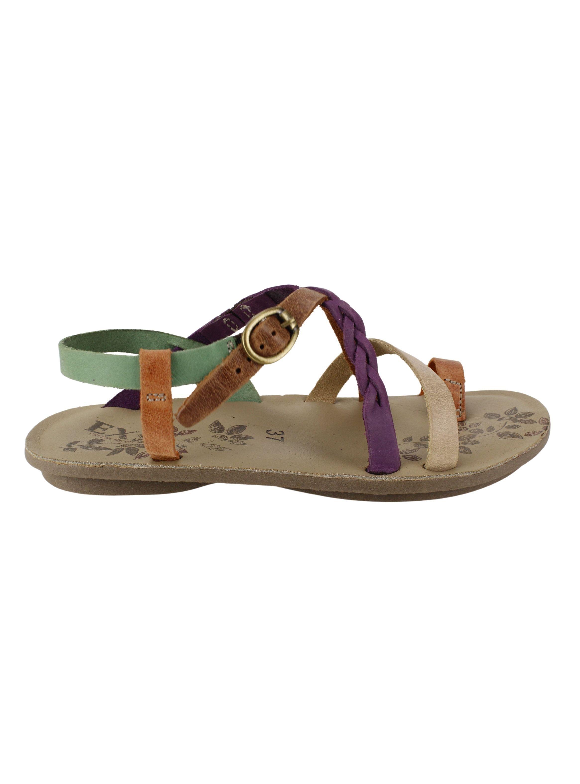 Sandalia Exs Romana Cuero Beige-0
