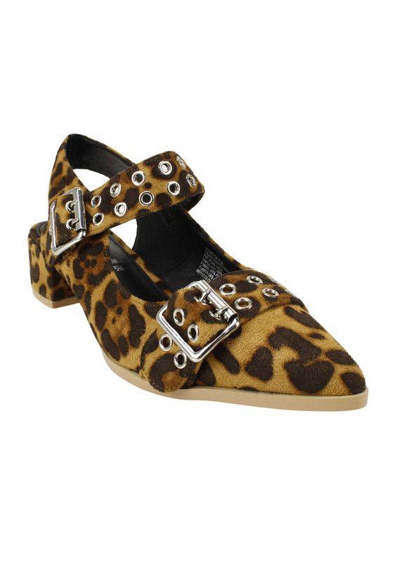 Zapato Agua de Coco Hebillas Animal Print-2