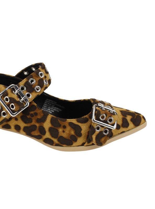 Zapato Agua de Coco Hebillas Animal Print-4