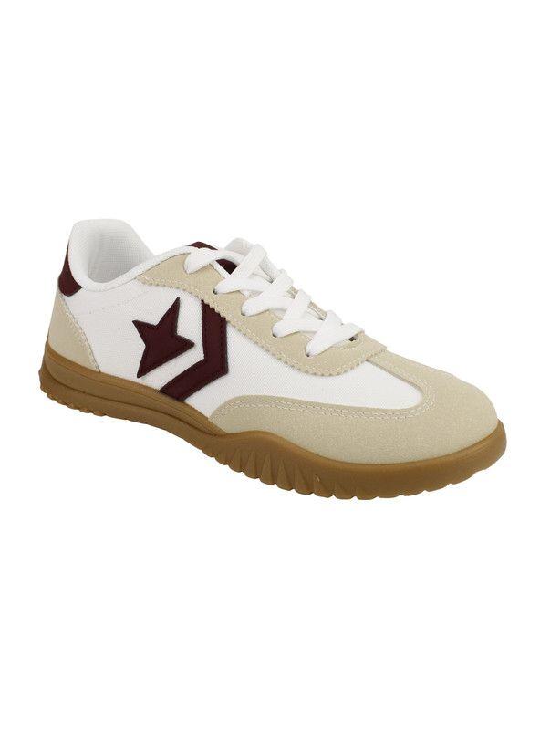 Zapatilla Agua de Coco Star Crema Burdeo-1