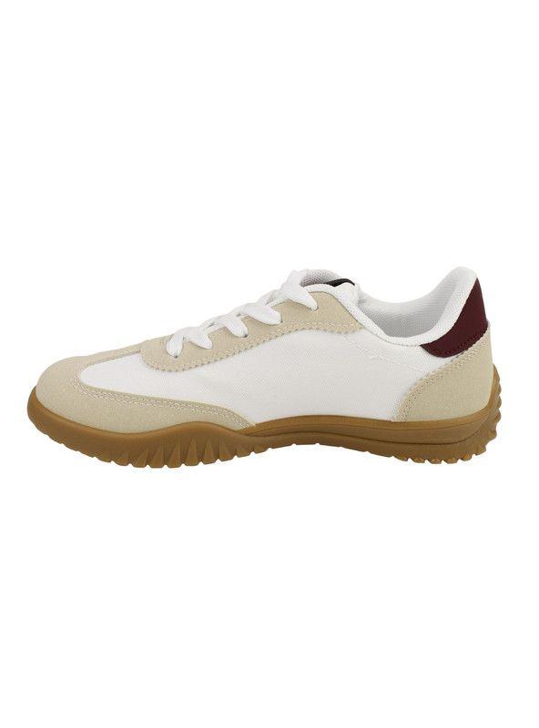 Zapatilla Agua de Coco Star Crema Burdeo-2