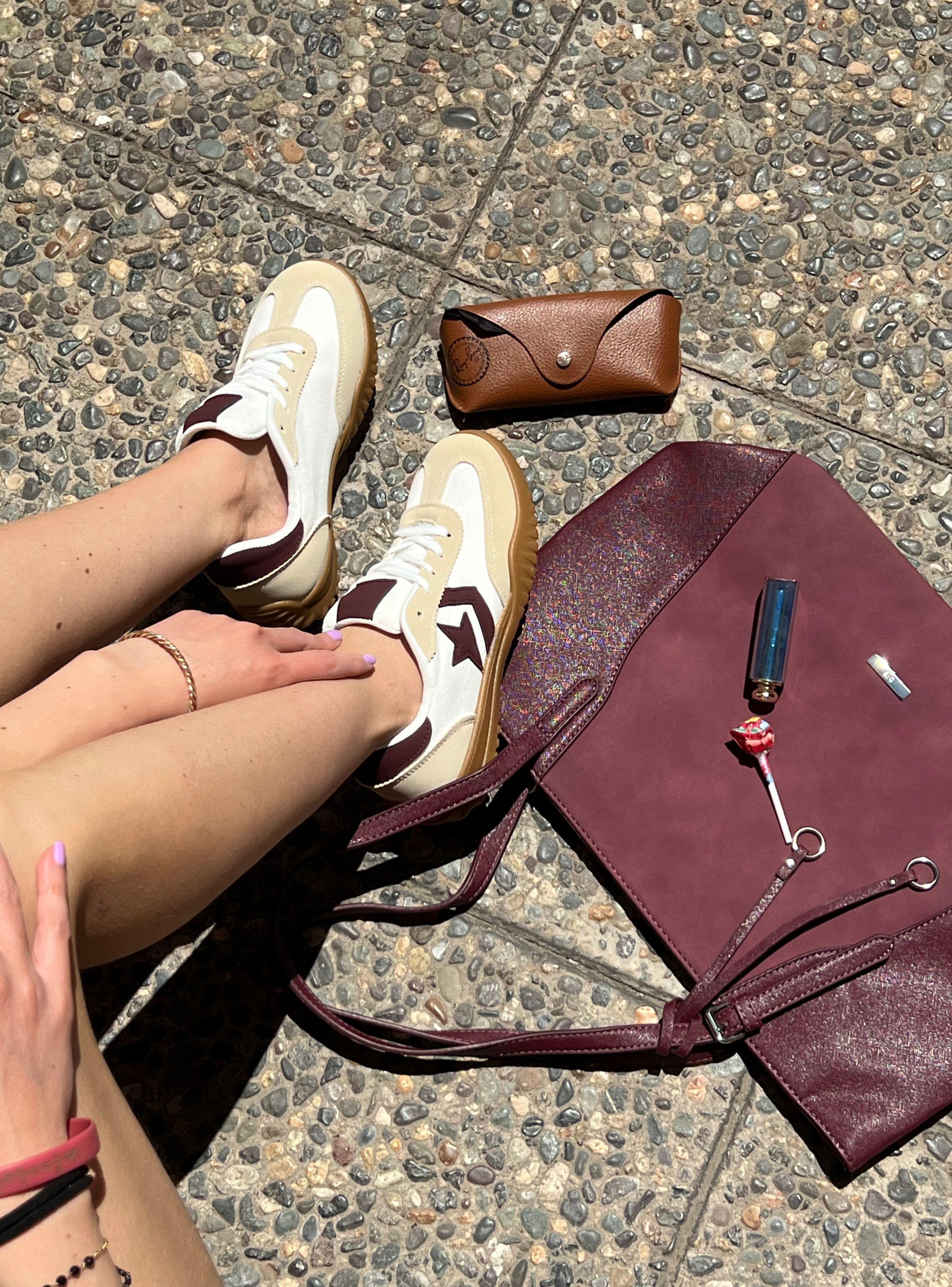 Zapatilla Agua de Coco Star Crema Burdeo-1