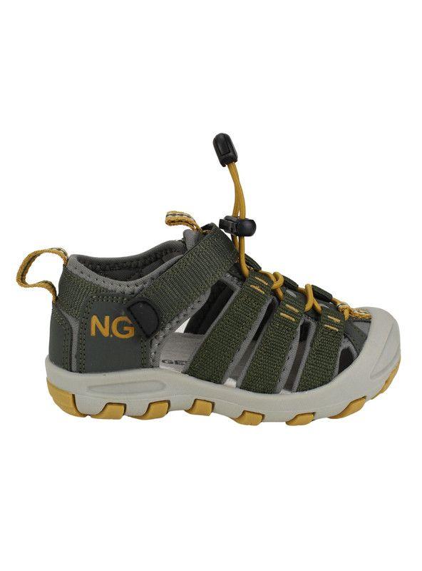 Sandalia Nat Geo Kids Outdoor Verde Petróleo-0