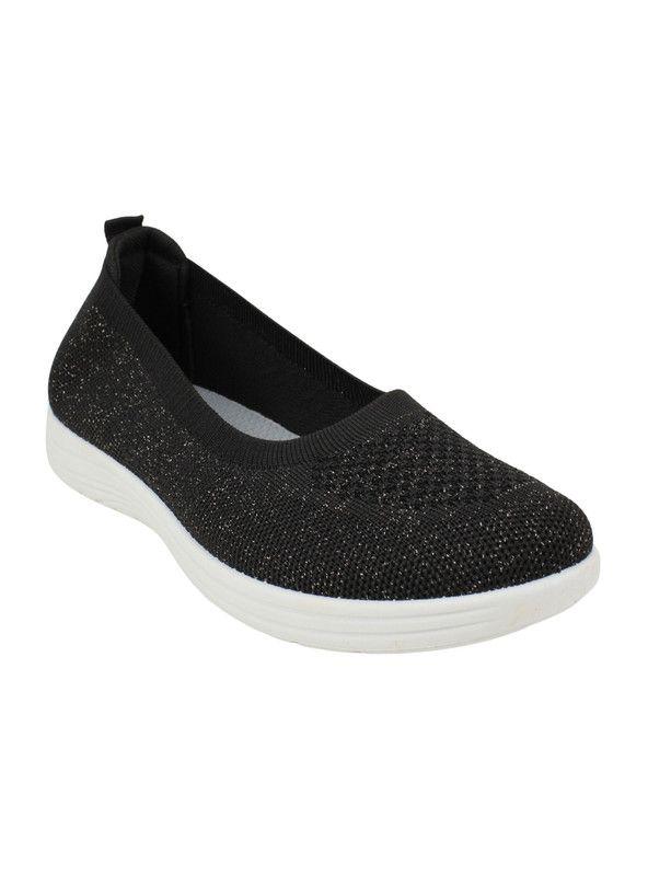Zapatilla New Walk Slip On Confort Negra-2