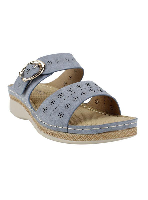 Sandalia New Walk Sol Confort Celeste-1