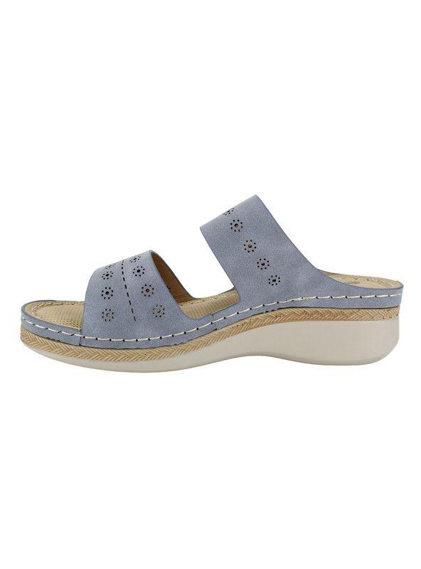 Sandalia New Walk Sol Confort Celeste-2