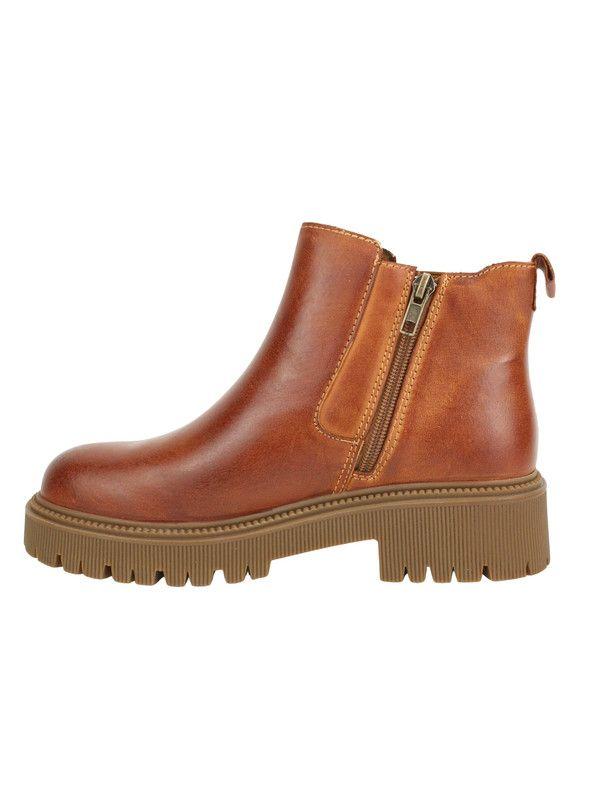 Botín Palm Cuero Elastico Camel-3