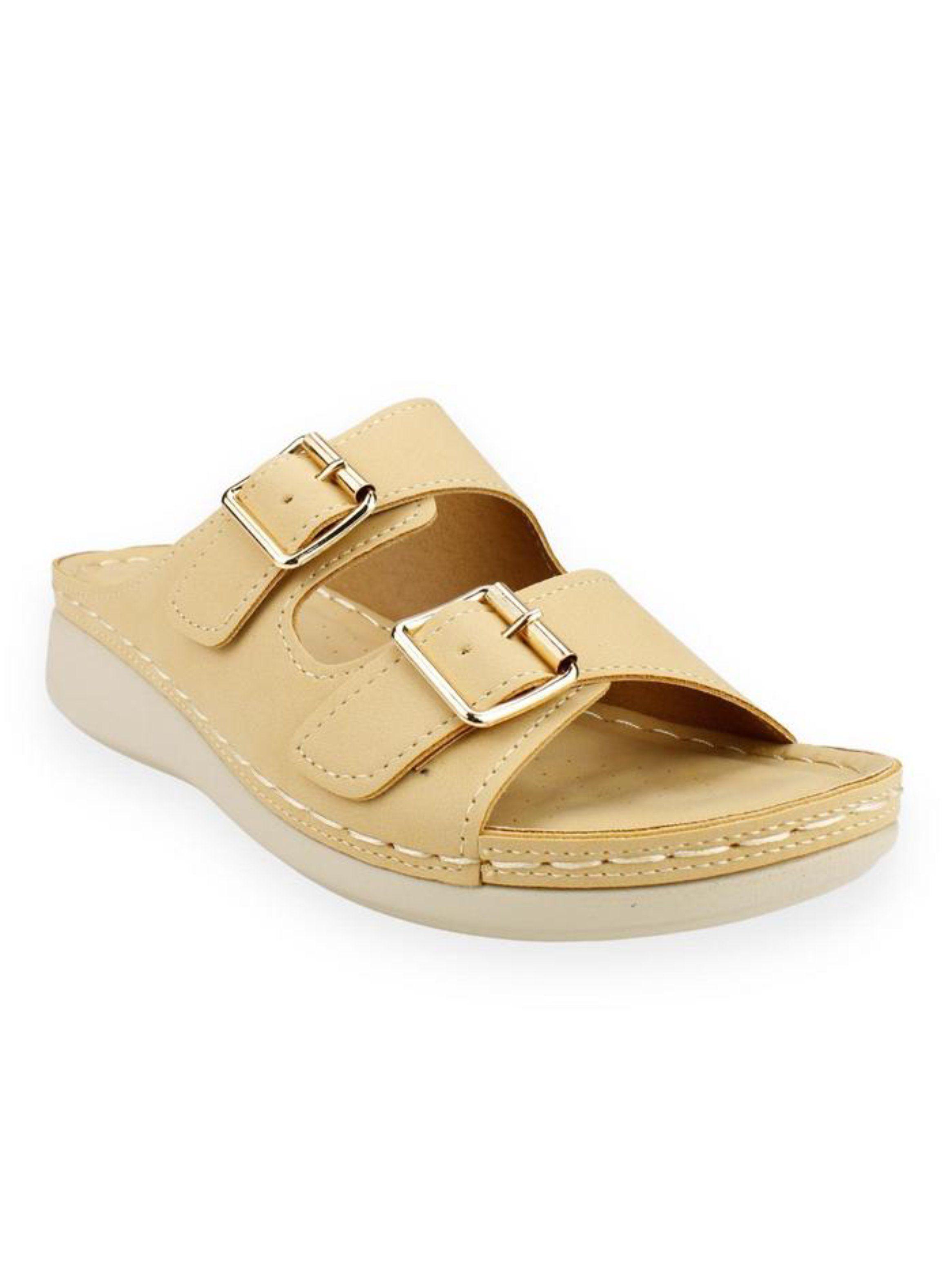Sandalia New Walk Confort Beige-1