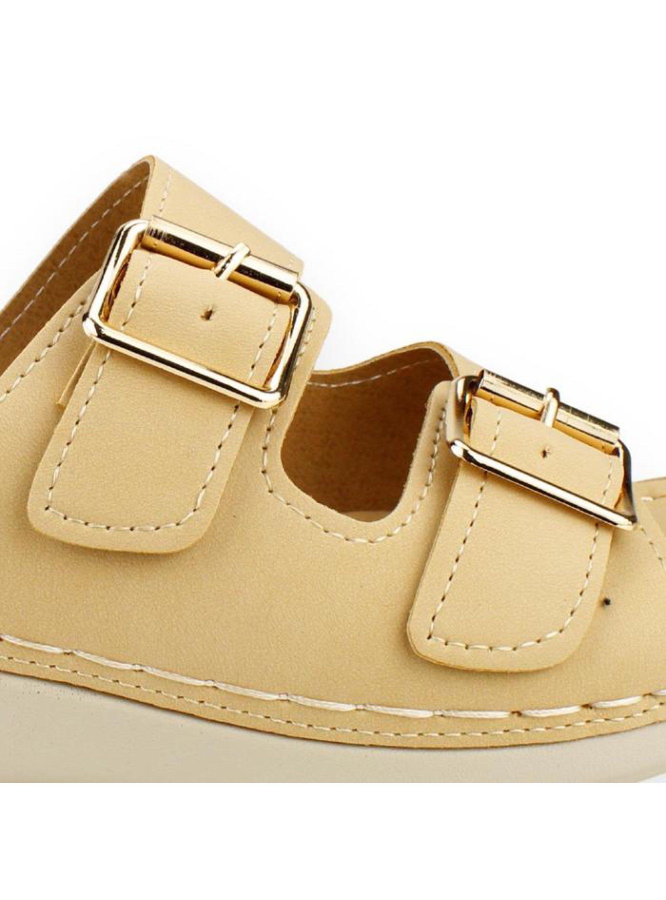 Sandalia New Walk Confort Beige-3