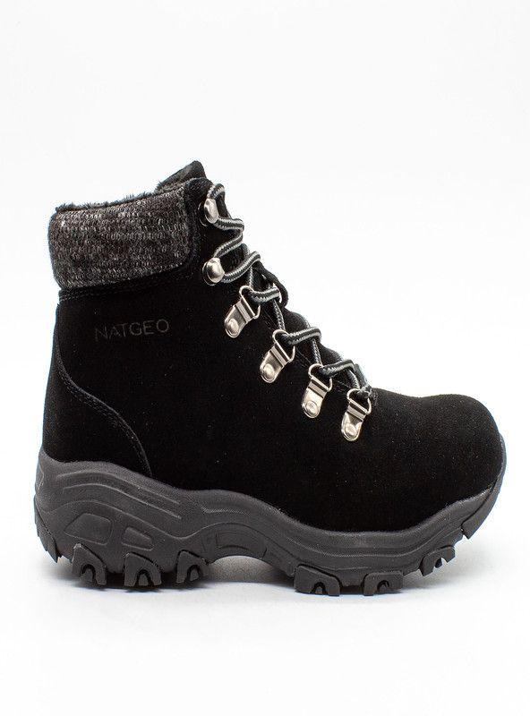 BOTIN MUJER NATGEO CUERO  NG46-90  (35-40)  | Negro |-1