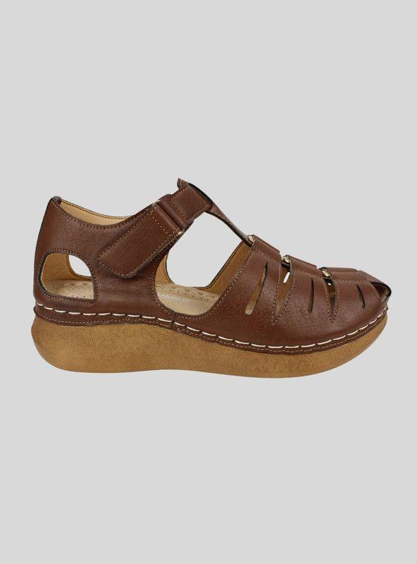 Sandalia New Walk Gaia Confort Café-0