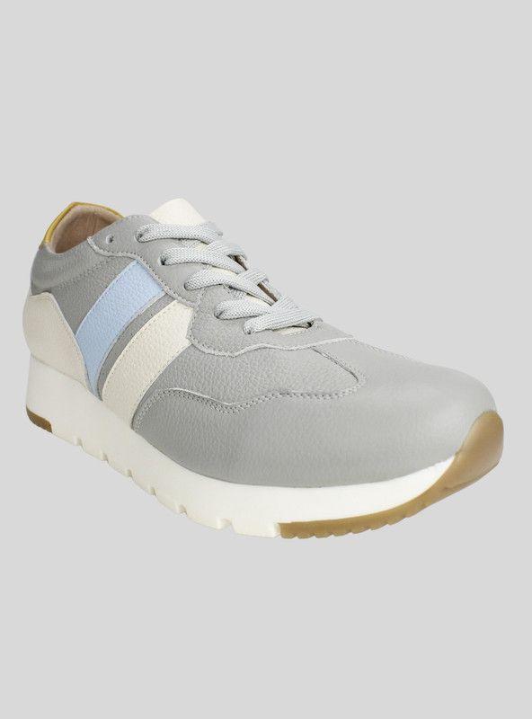 Zapatilla Exs Urbana Cuero Gris-1