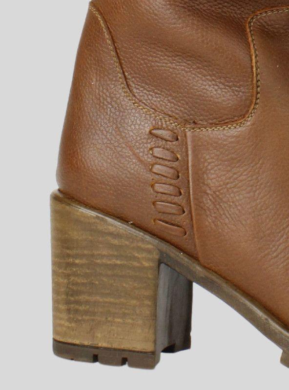 Bota Exs Elisa Cuero Marrón-3