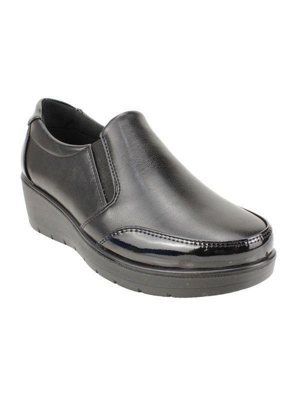 Zapato New Walk Lia Plataforma Confort Negro-1