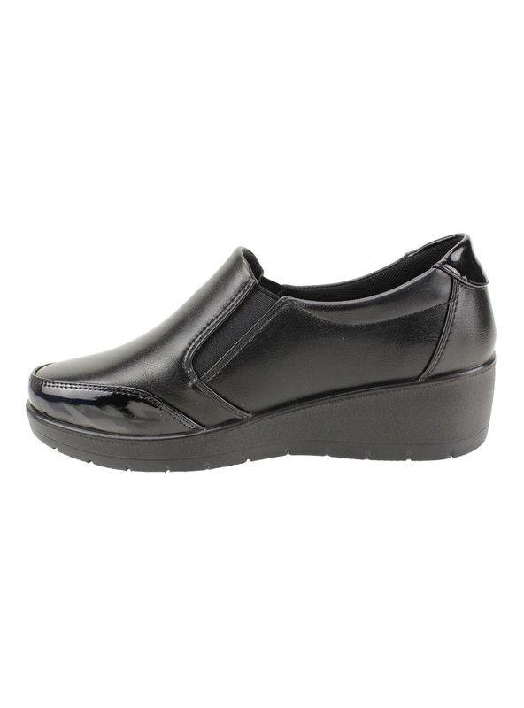Zapato New Walk Lia Plataforma Confort Negro-2