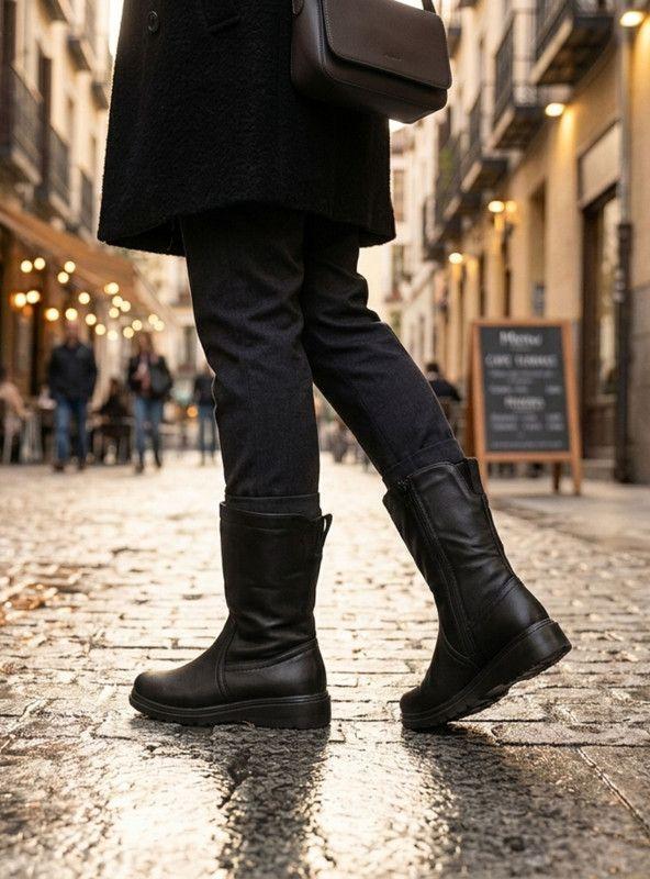 Bota New Walk Corta Chiporro Negra-1