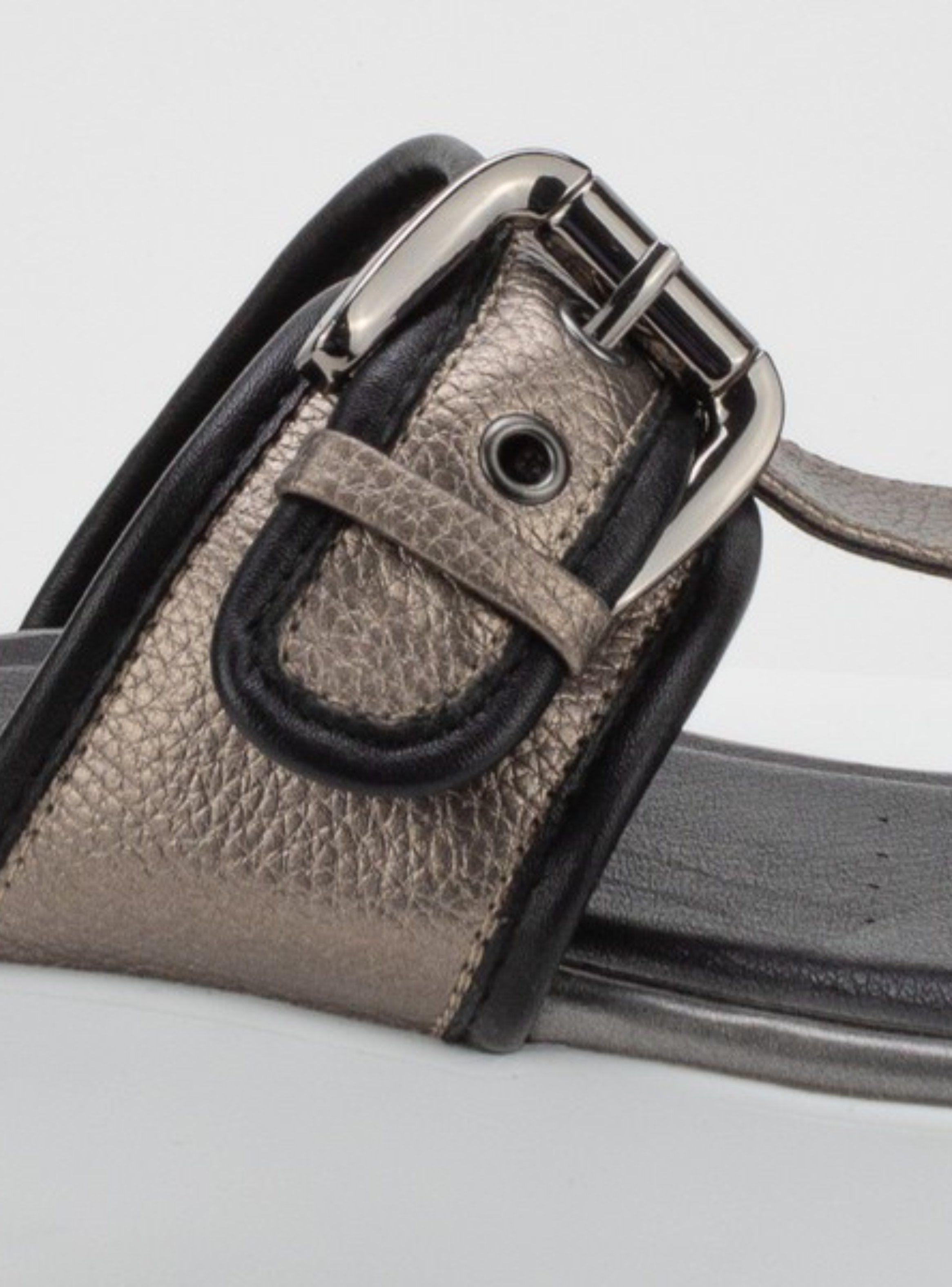 Sandalia New Walk Metal Plateado-2