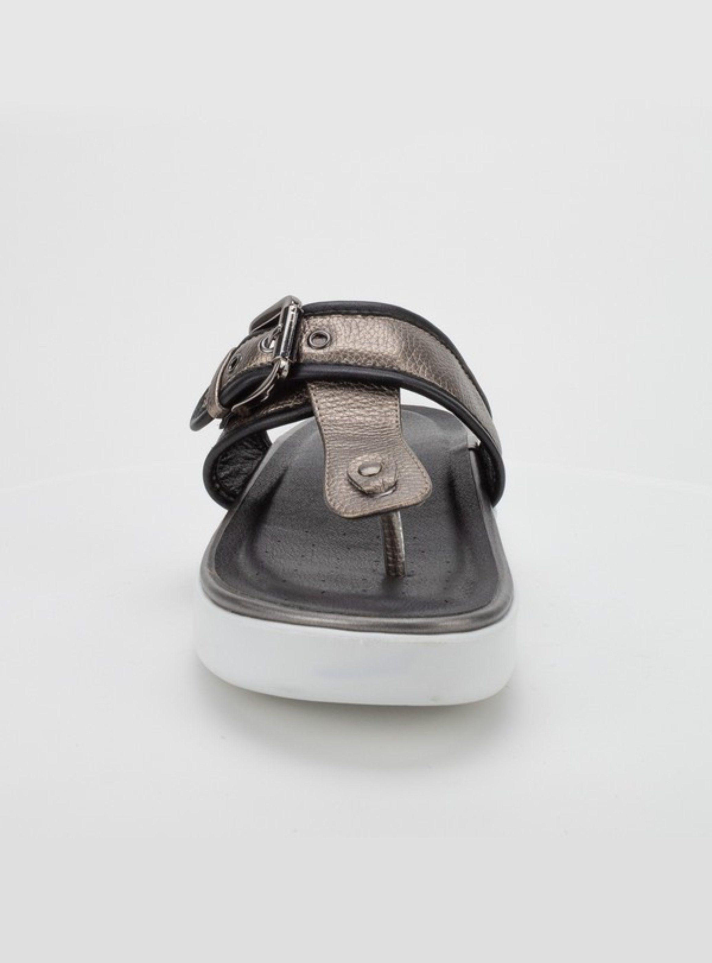 Sandalia New Walk Metal Plateado-3