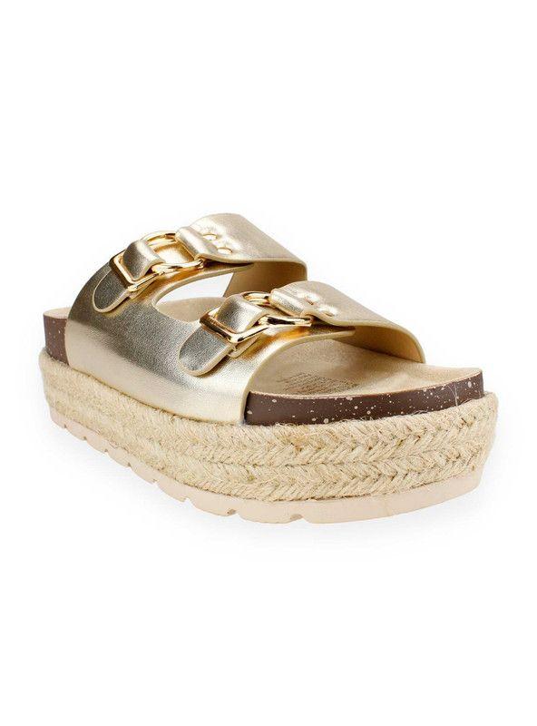 Sandalia Agua de Coco Anturio Dorada-1