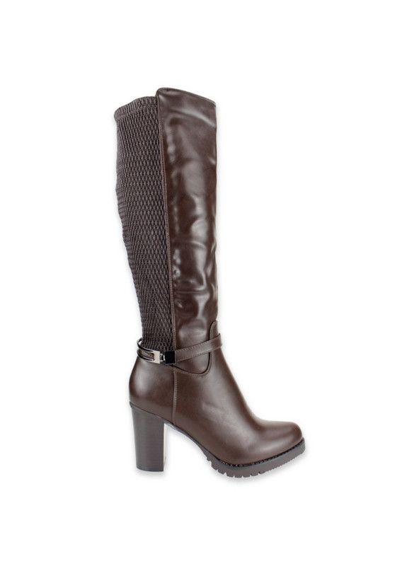 Bota Agua de Coco Hebilla Café-0