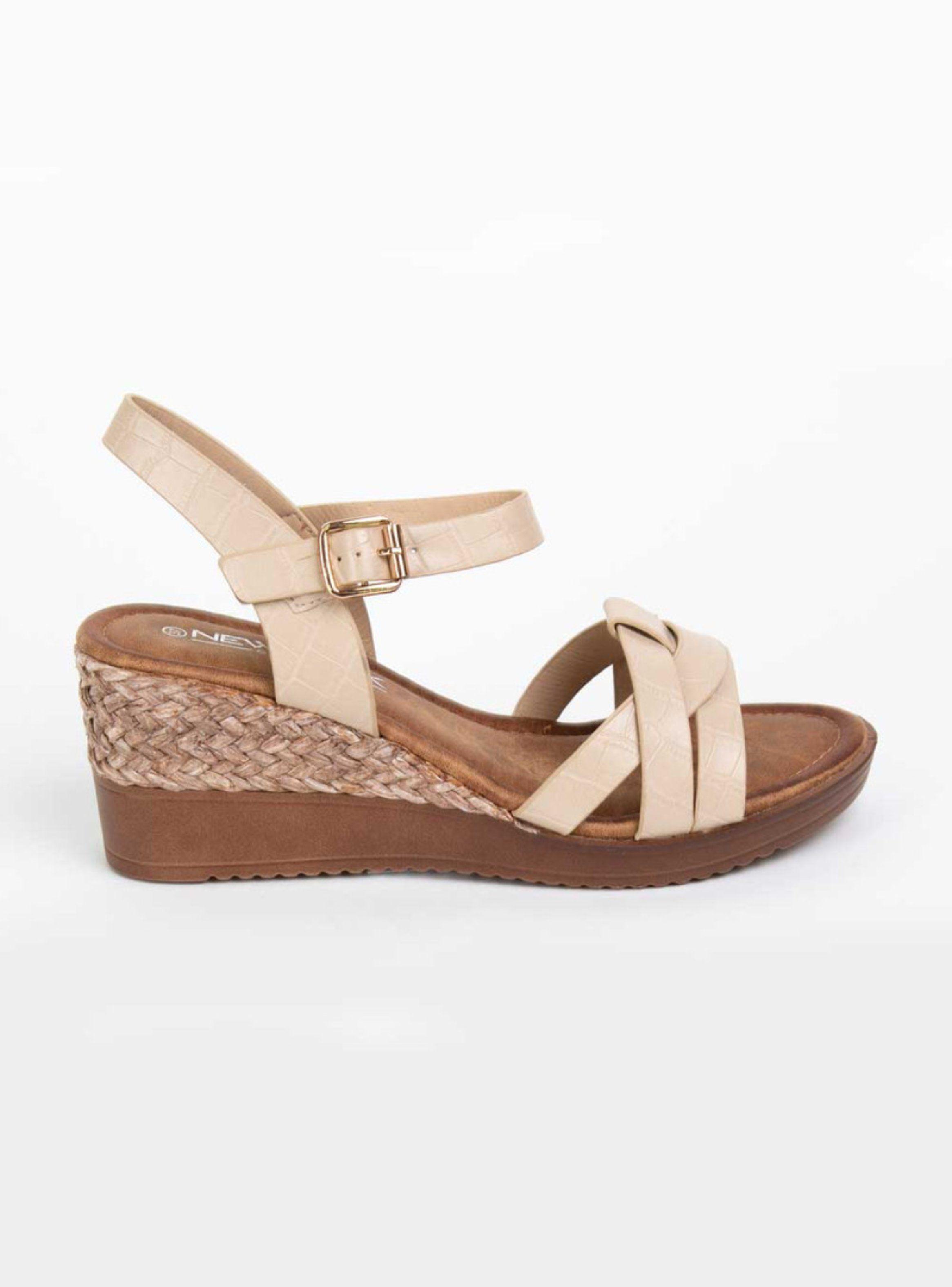 Sandalia New Walk Beige Texturas-0