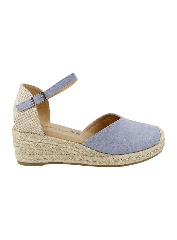 Alpargata Agua de Coco Rayen Cuña Celeste-0