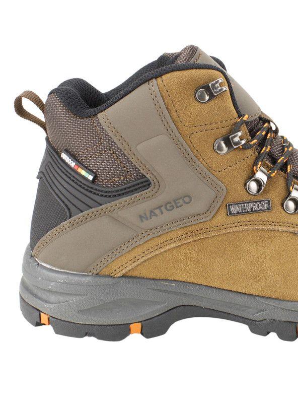 Botín Nat Geo Waterproof Cuero Marrón-3