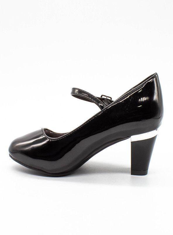 ZAPATO MUJER TRABAJO FORMAL NEW WALK K07601-90 | Negro |-2