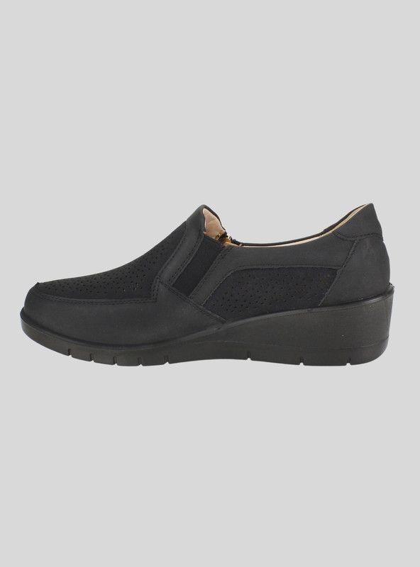 Zapatilla New Walk Troquelada Negra-2