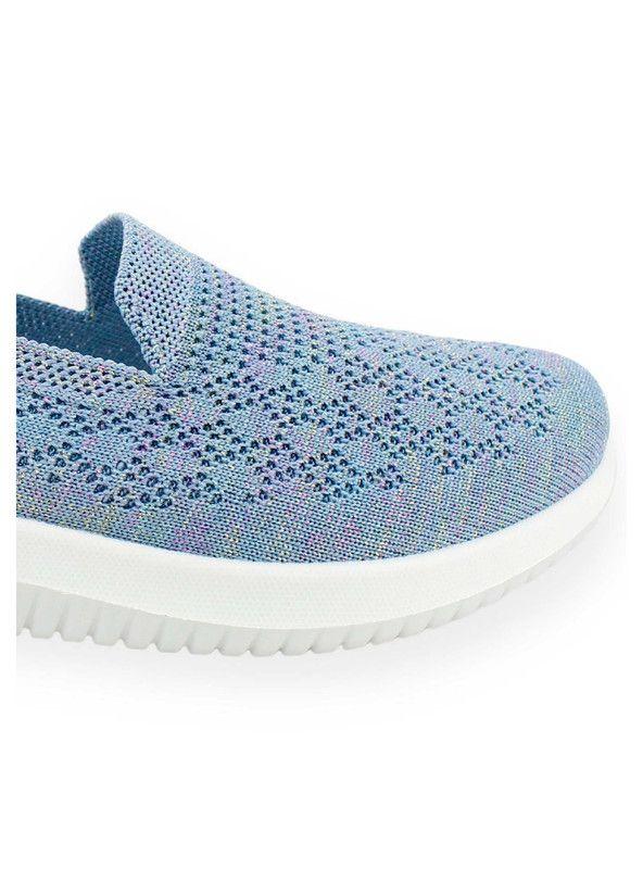 Zapatilla New Walk Malla Celeste-3