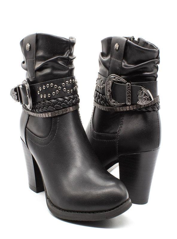 BOTIN MUJER MODA NEW WALK 28L02K02-90 (35-40) | Negro |-3
