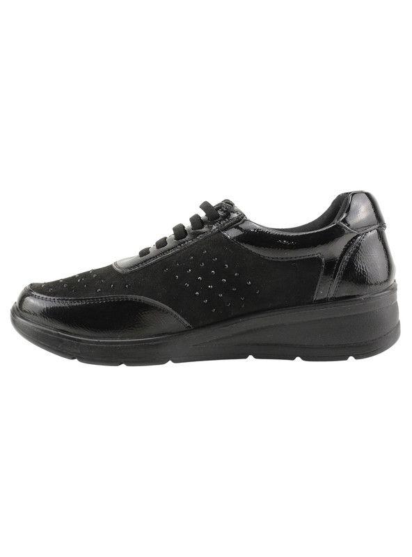 Zapatillas New Walk Brillos Negro-2