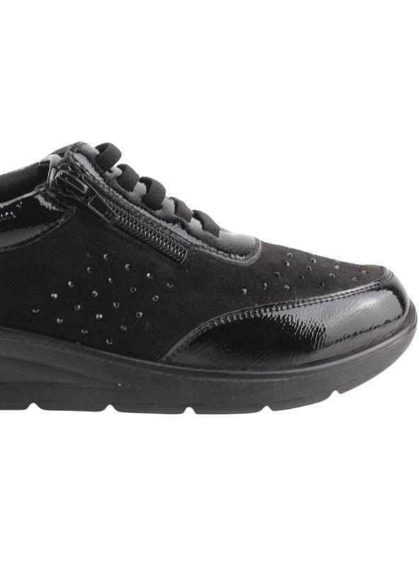 Zapatillas New Walk Brillos Negro-3