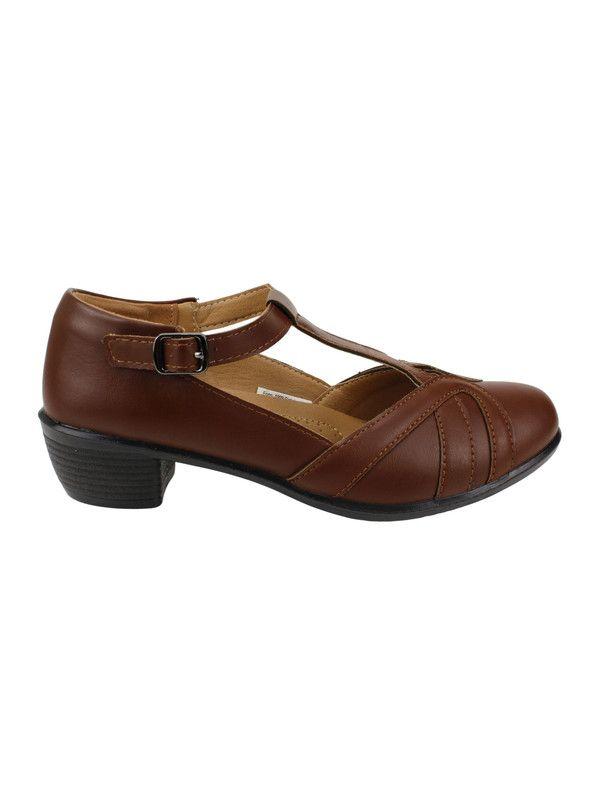 Zapato New Walk Correas Confort Café-0