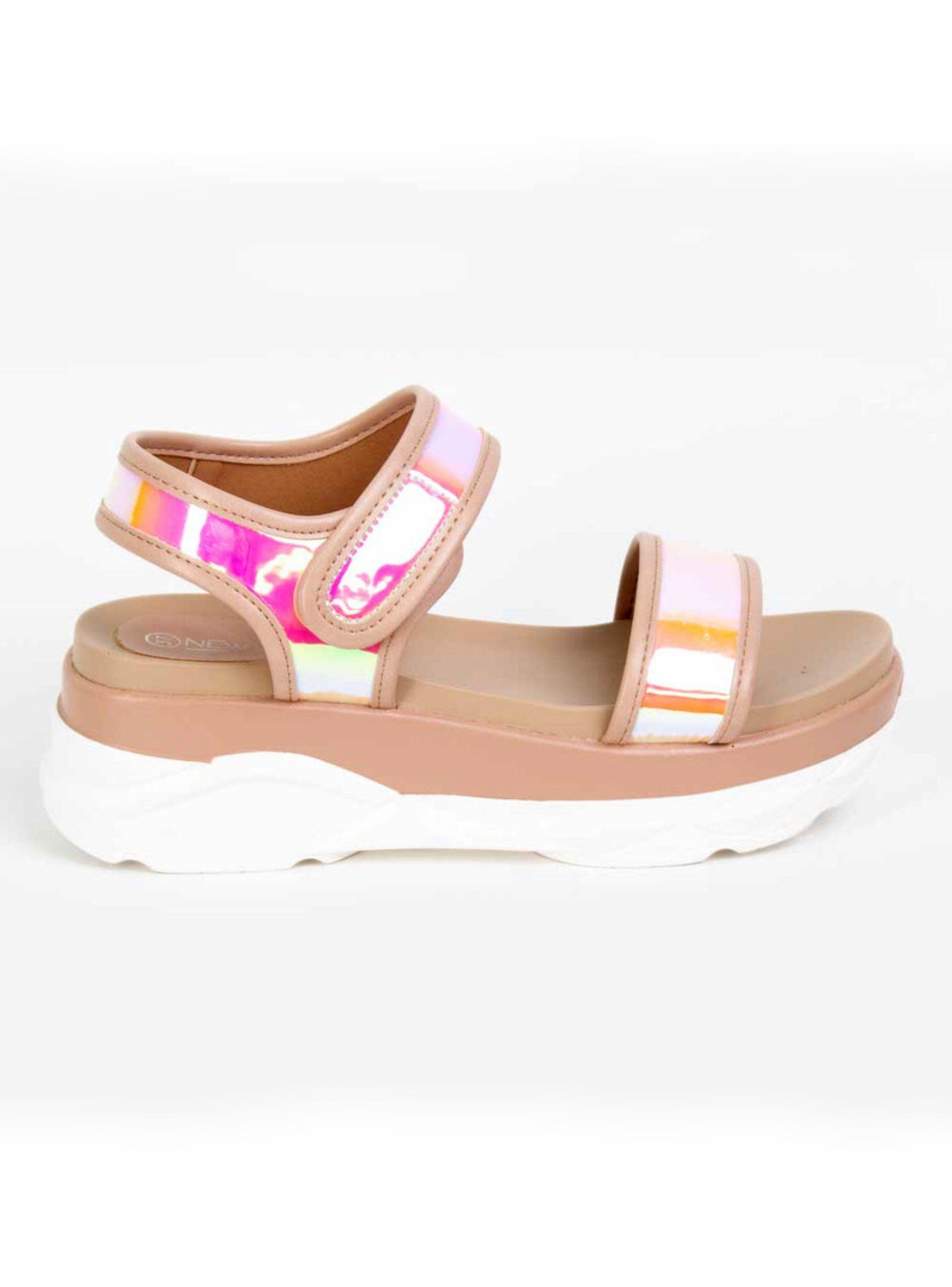 Sandalia New Walk Chunky Rosada-0