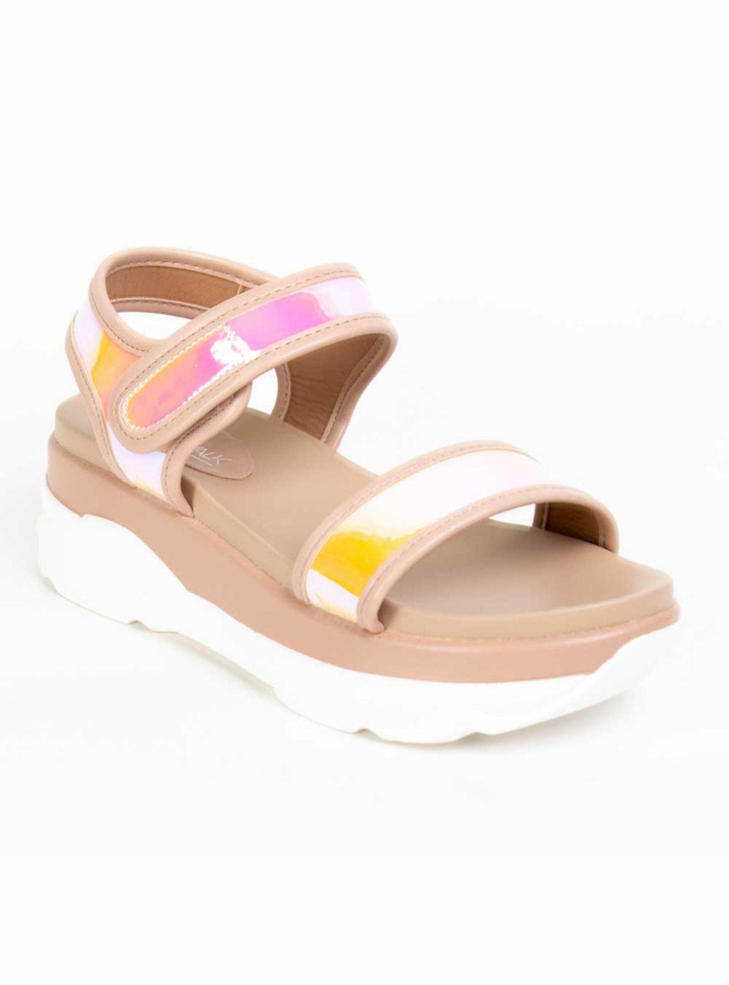Sandalia New Walk Chunky Rosada-1