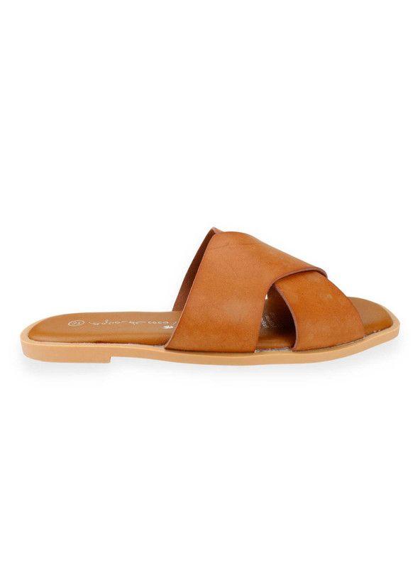 Sandalia Agua de Coco Loto Camel-0