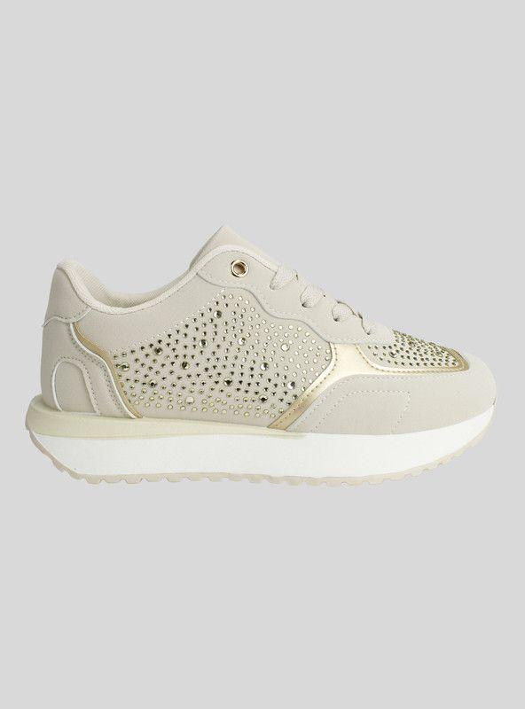 Zapatilla New Walk Beige Brillante-0