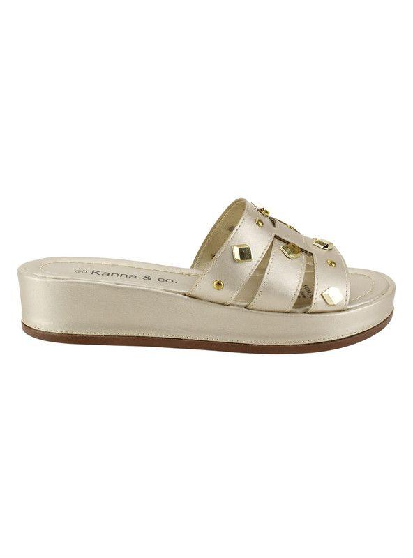 Sandalia Kanna & Co Tachas Beige-0