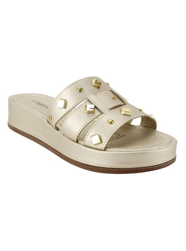 Sandalia Kanna & Co Tachas Beige-1