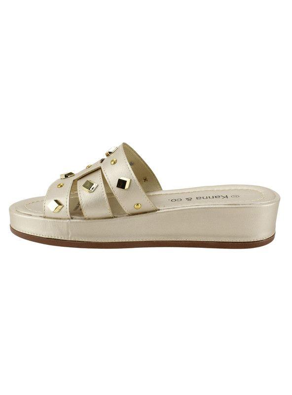 Sandalia Kanna & Co Tachas Beige-2