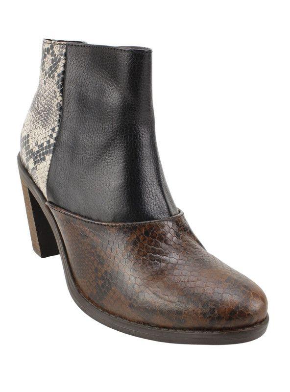 Botín Exs Reptil Cuero Multicolor-2