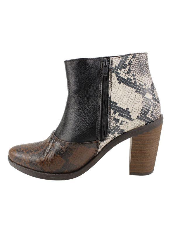 Botín Exs Reptil Cuero Multicolor-3