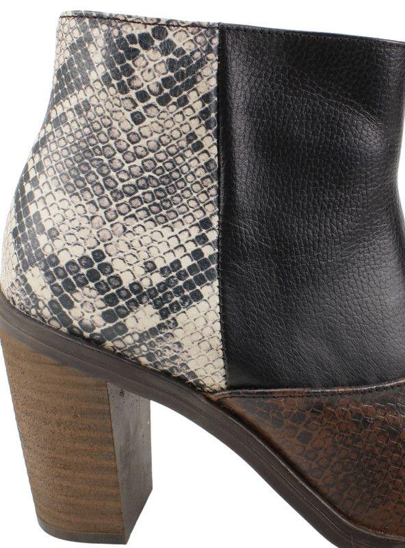 Botín Exs Reptil Cuero Multicolor-4