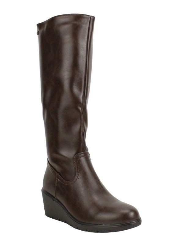 Bota New Walk Cuña Edge Café-2