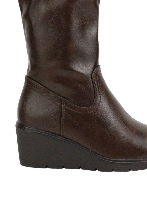 Bota New Walk Cuña Edge Café-4