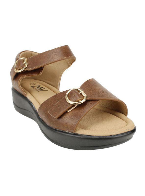 Sandalia New Walk Doble Broche Café-2