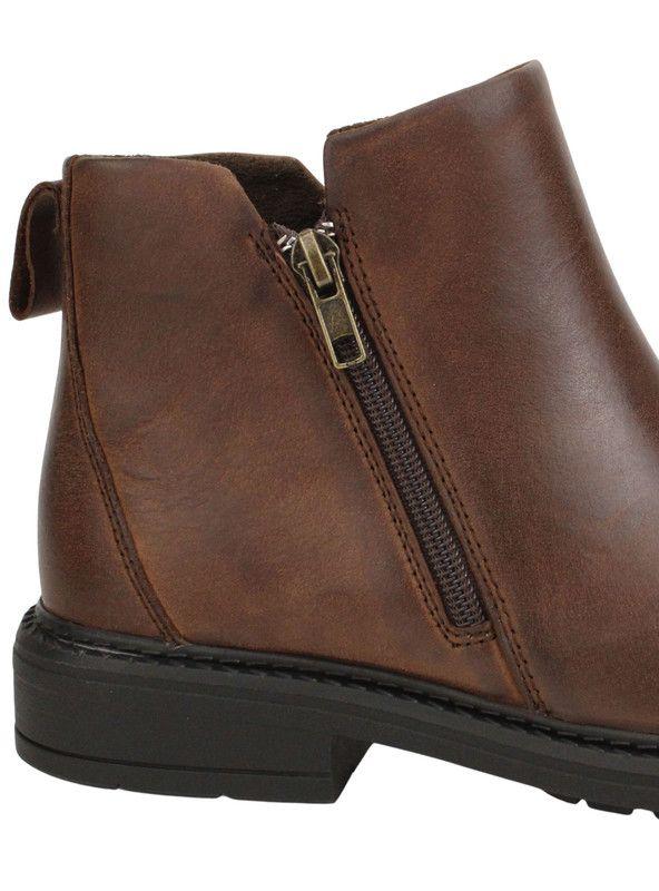 Botin Palm Cuero Liso Café-4