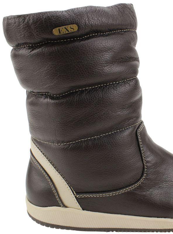 Bota Exs Nieve Cuero Café-4